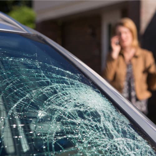 Cracked-auto-glass Sneeze-gaurds